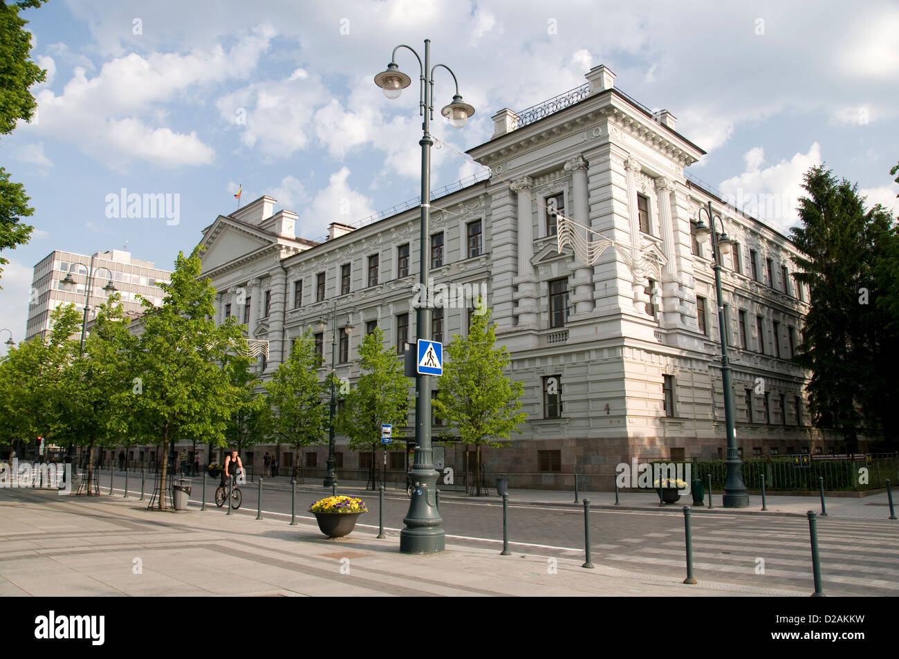 Il Museo delle occupazioni e delle lotte della libertà è l'ex nazista e KGB H.Q a Vilnius, Lituania, Stati baltici. Foto Stock