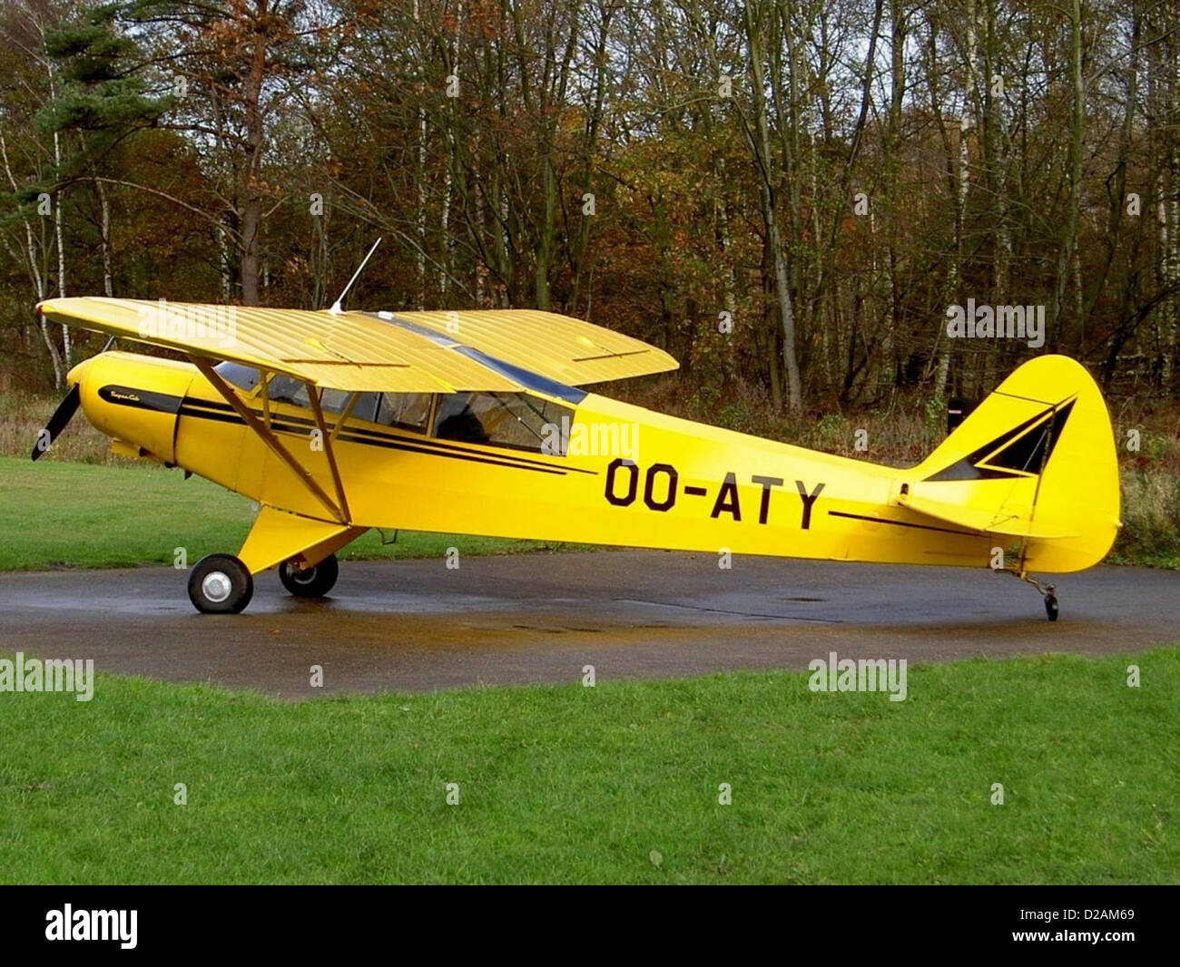 Piper L-18C-PI Super Cub OO-ATY, Belgio, Foto Stock