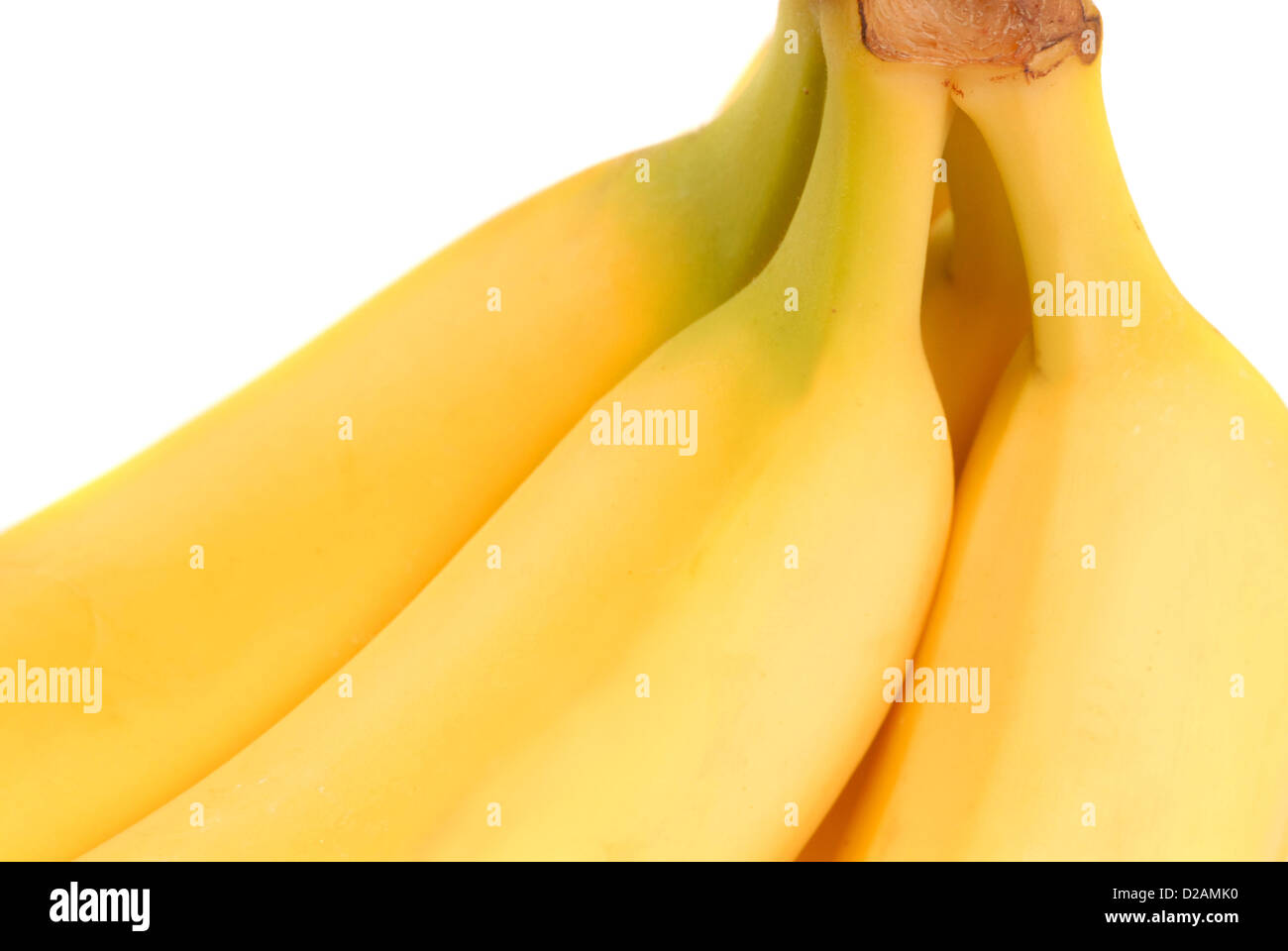 Mazzetto di fresche e mature banane gialle Foto Stock