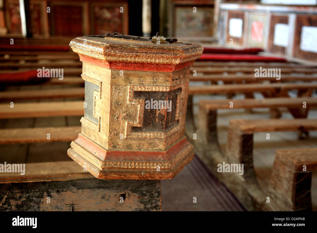 Un sito del Patrimonio Culturale Mondiale dell'UNESCO: Viscri chiesa fortificata, Transilvania, Romania. La prima documentazione di Viscri è un record o Foto Stock