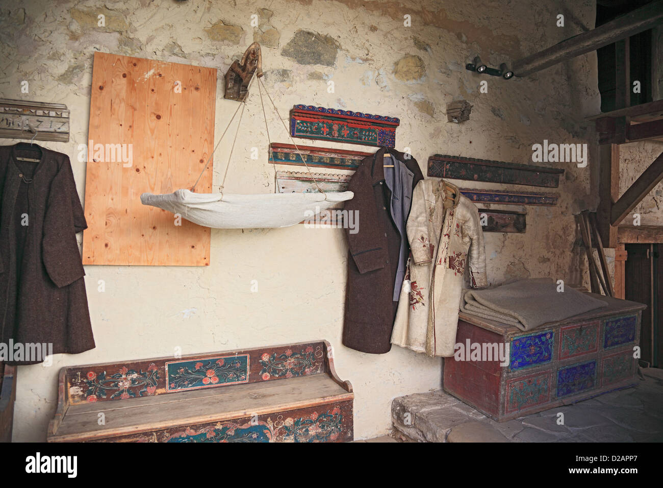 Un sito del Patrimonio Culturale Mondiale dell'UNESCO: Viscri chiesa fortificata, Transilvania, Romania. La prima documentazione di Viscri è un record o Foto Stock