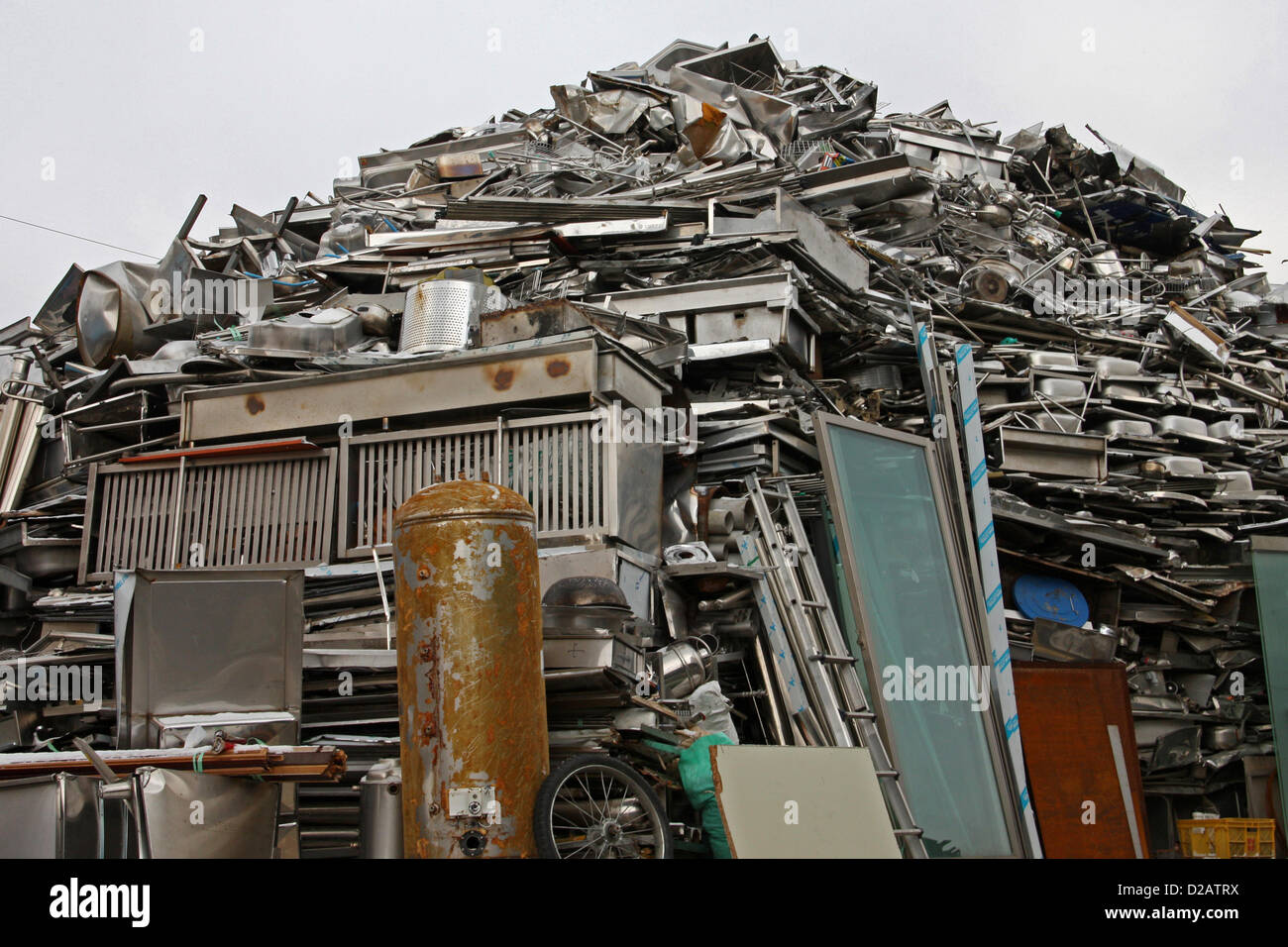 Scrapyard in Jeonju, Corea del Sud Foto Stock