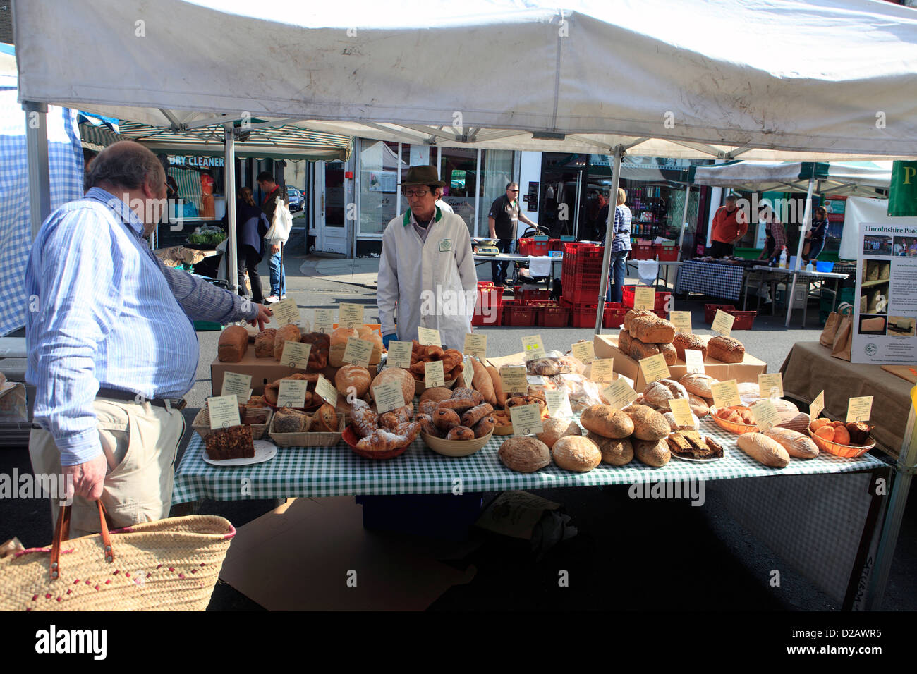 Regno Unito London Ealing W13 leeland road mercato degli agricoltori Foto Stock