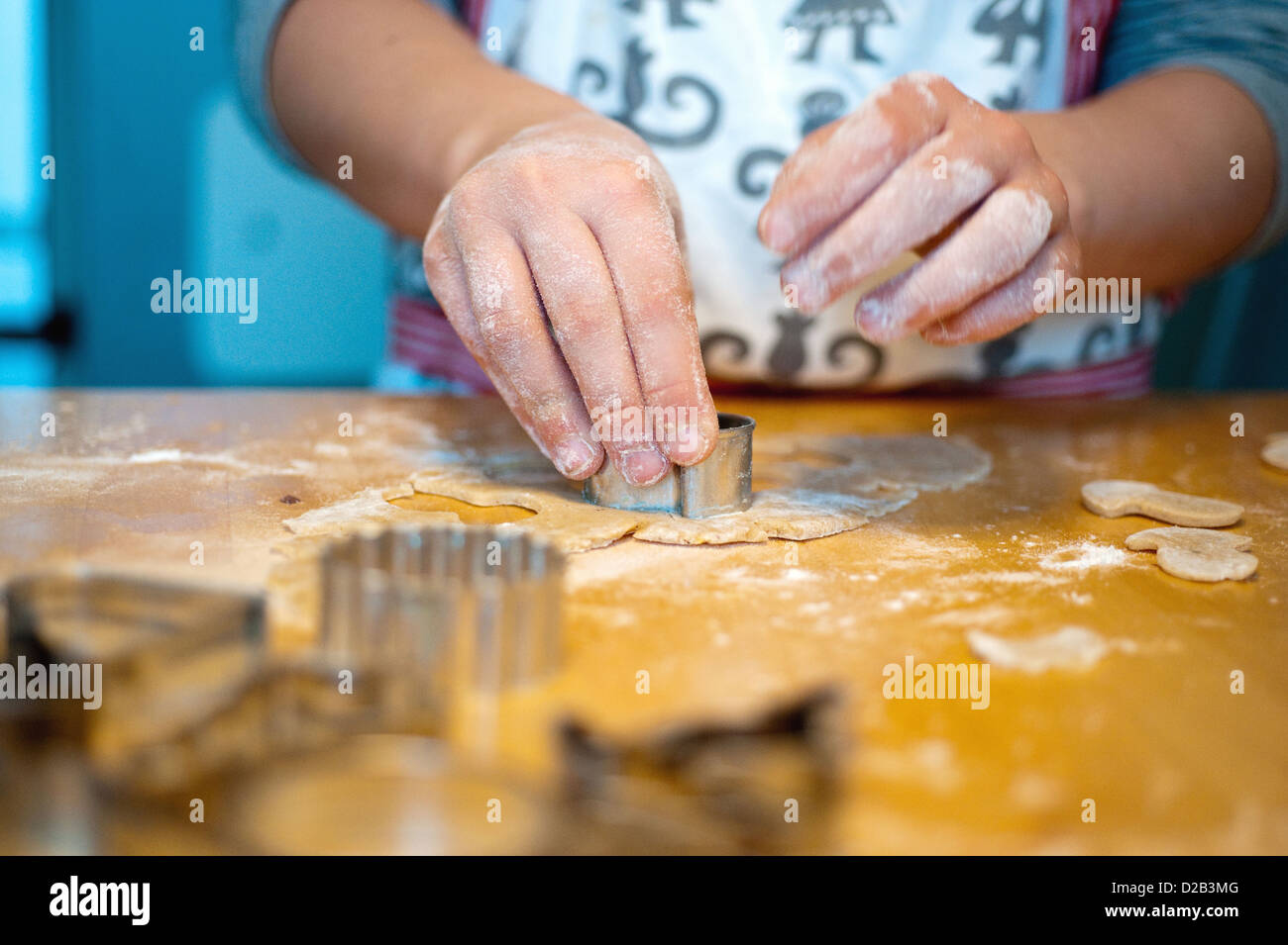 Berlino, Germania, una ragazza si distingue dal Plaetzchen Foto Stock