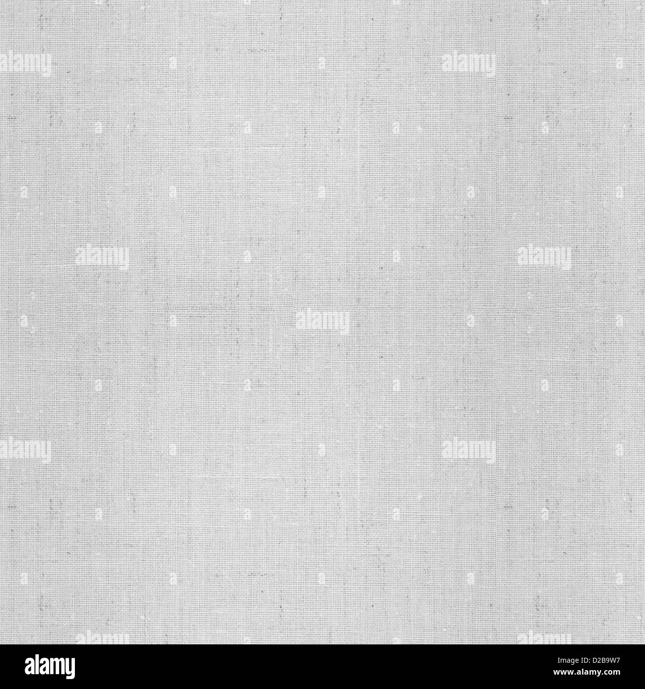 Tela bianca su sfondo o grid pattern texture di tessuto Foto Stock