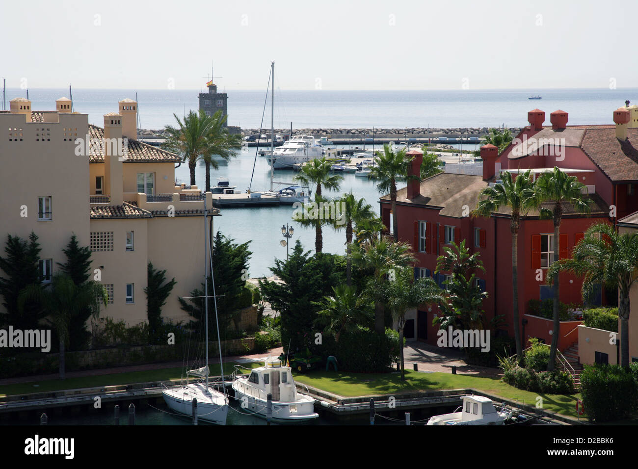 Il lussuoso porto di Sotogrande Foto Stock