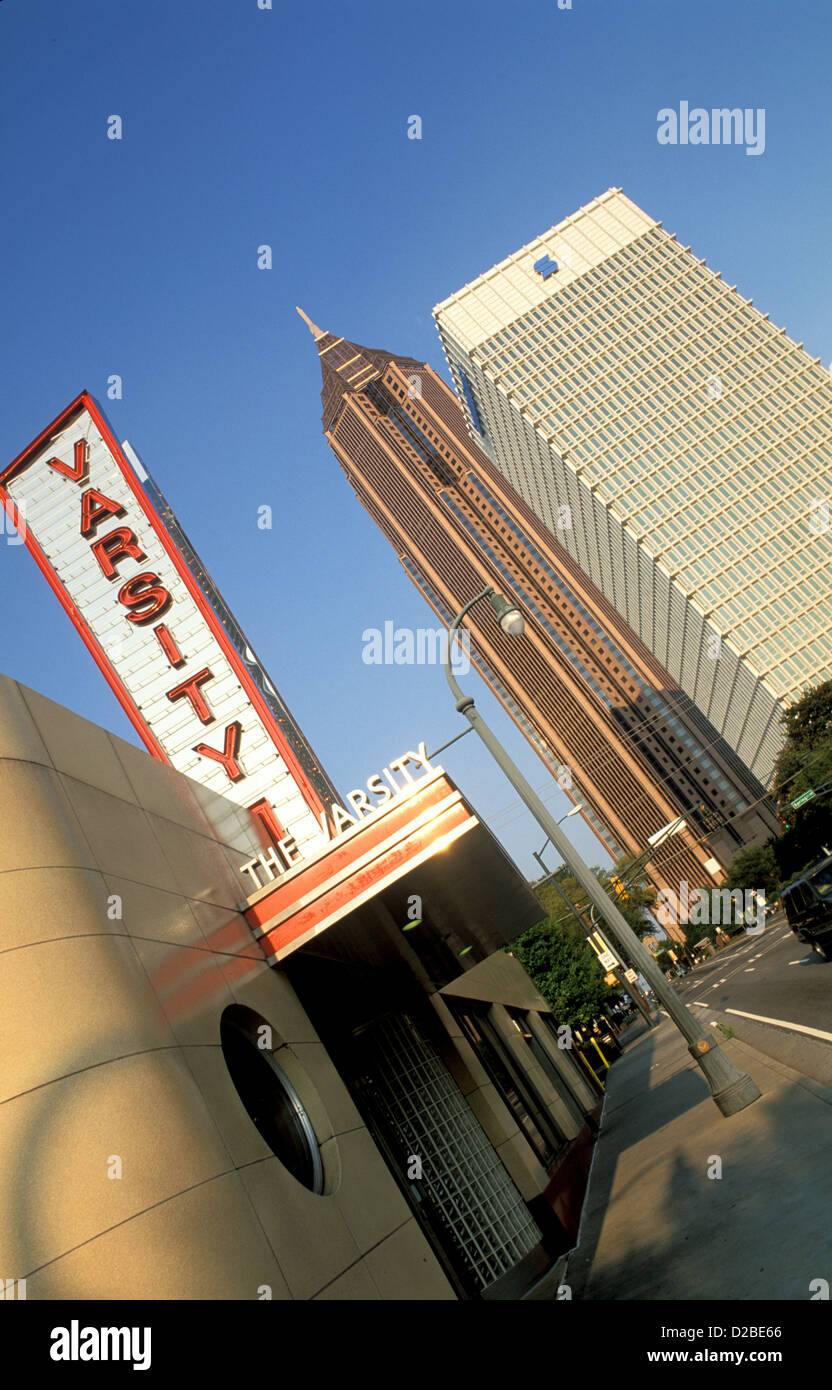 La Georgia, Atlanta. Georgia Tech Landmark. Gamma Ristorante Foto Stock