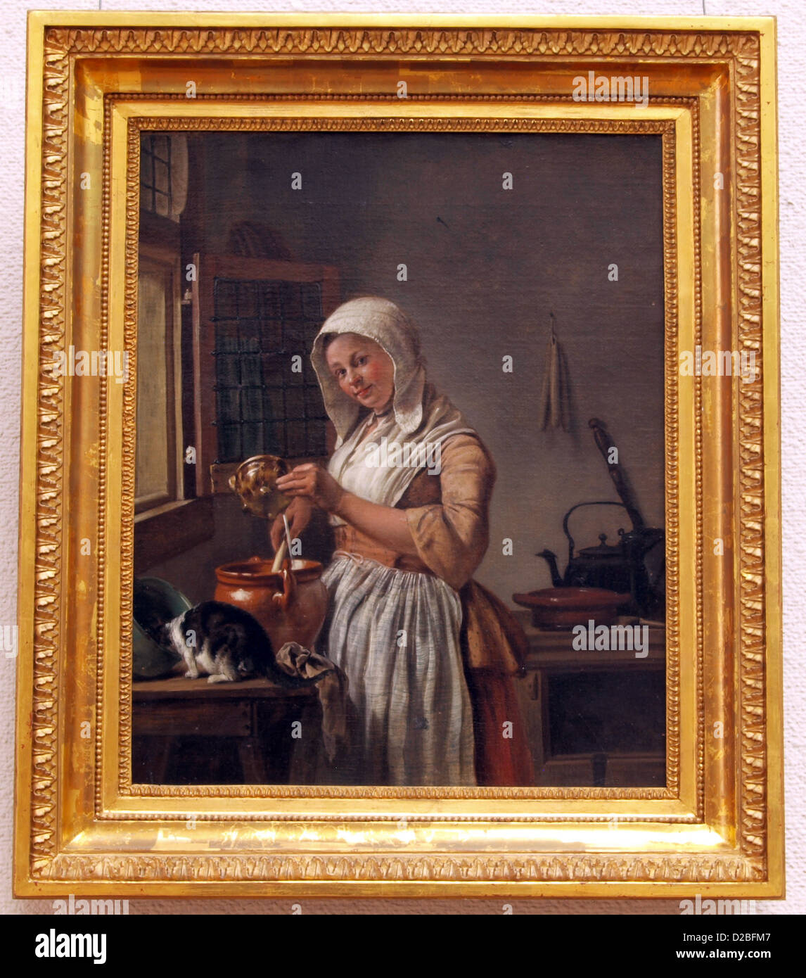 Wybrand Hendriks (1744-1831), Milkmaid, 1800, olio su tela Foto Stock