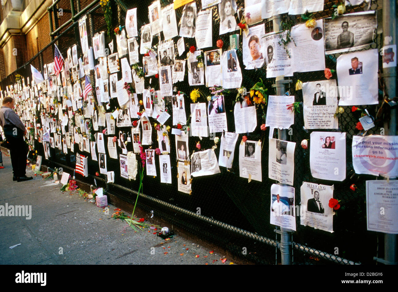 La città di New York, 9/11/2001. Lexington Avenue. Persone scomparse in seguito World Trade Center Attack Foto Stock