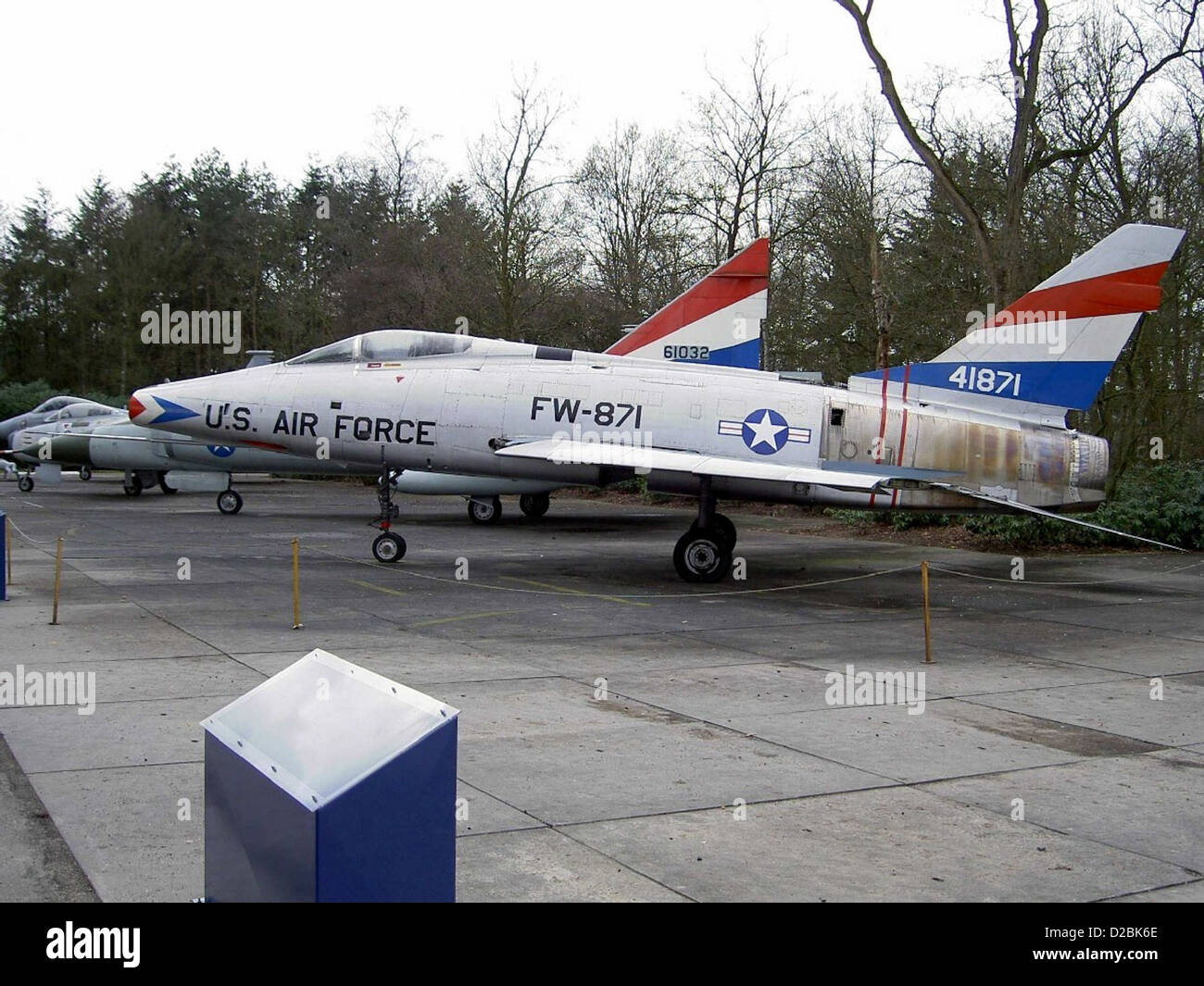 Aviazione militare Museo Soesterberg.North American F-100D Super Sabre - US Air Force 54-1871 Foto Stock