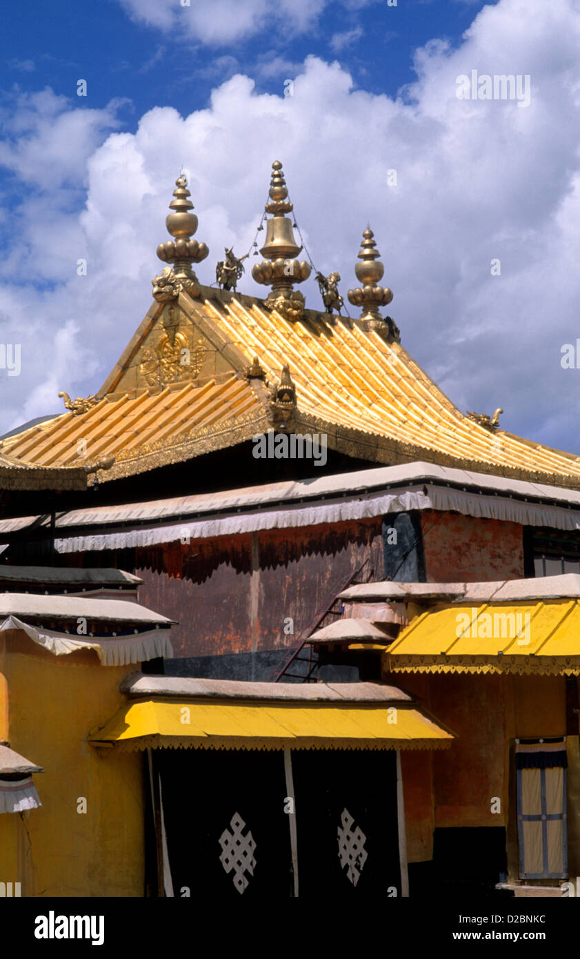 Palazzo del Potala presso la Casa del Dalai Lama, Lhasa, in Tibet, in Cina Foto Stock