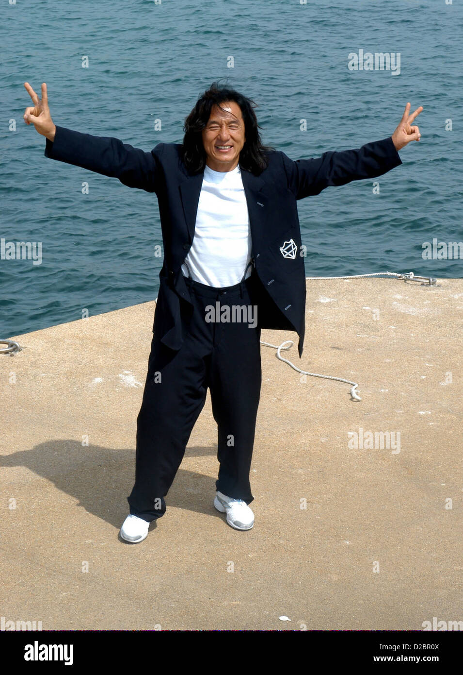 Jackie Chan a Cannes. Foto Stock