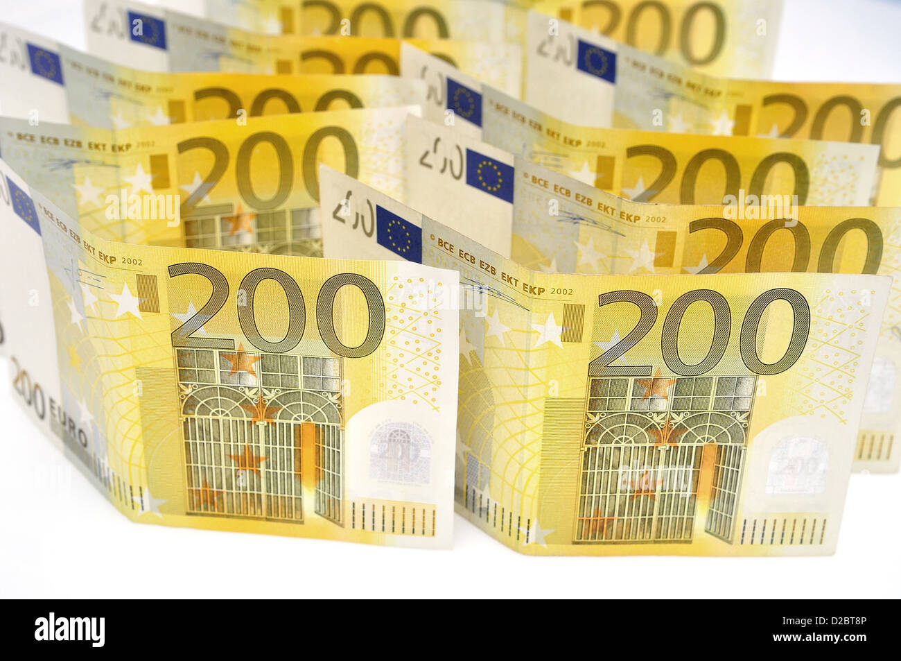Banconote in euro. Foto Stock