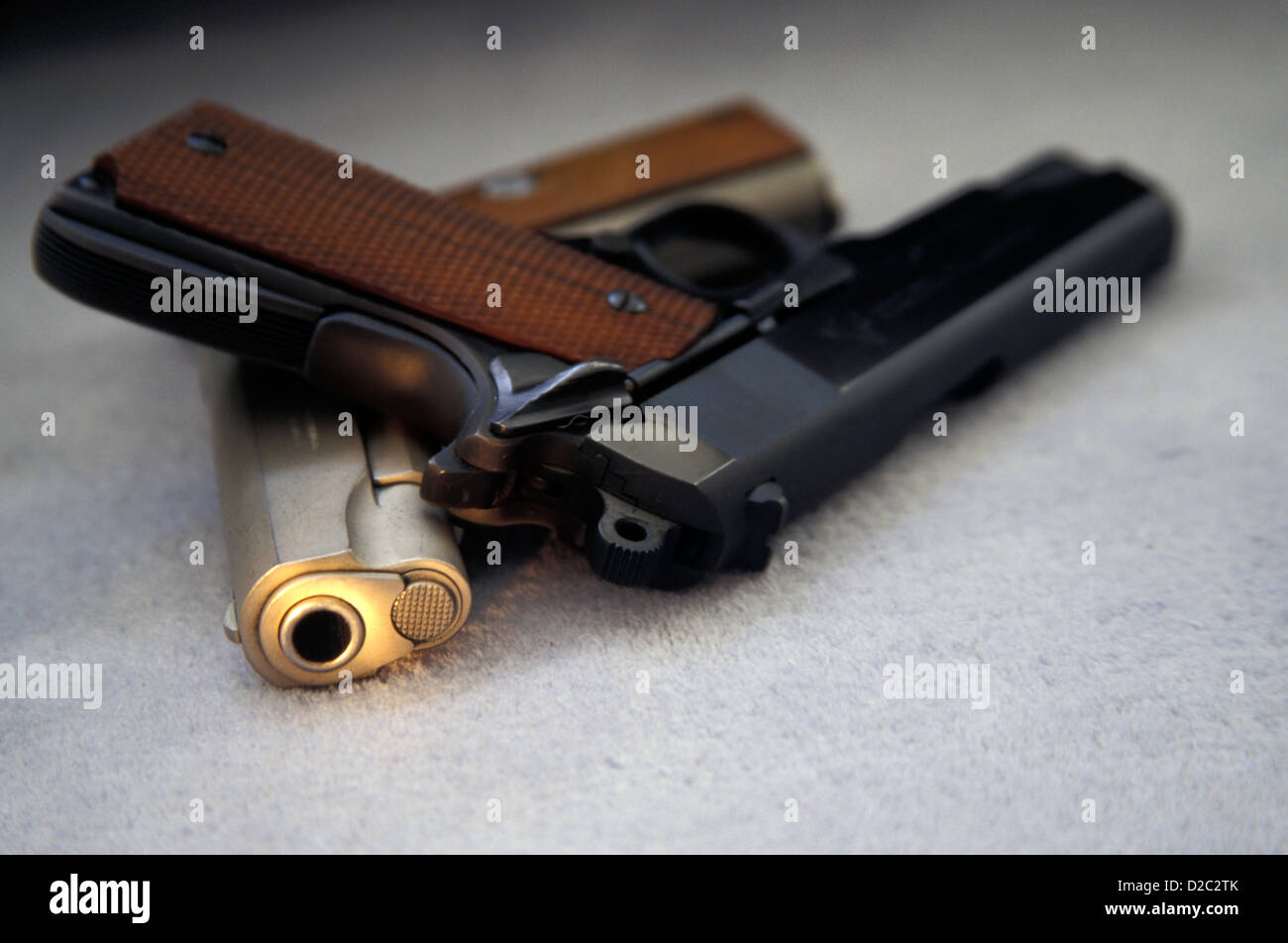 Colt 9mm Commander e .38 - Super Combat Commander pistole Foto Stock