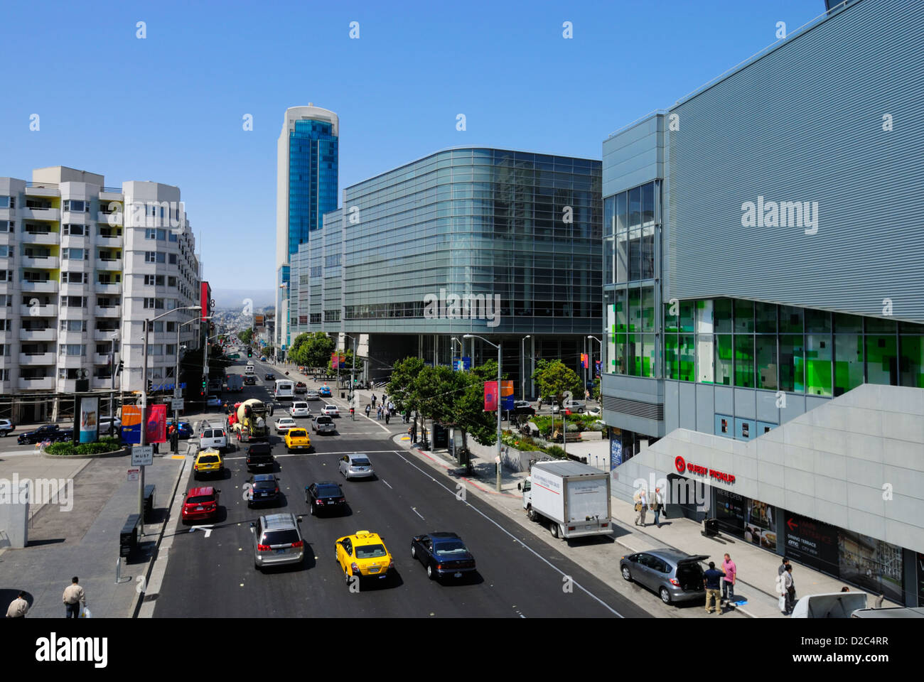 Il Moscone Center West sulla Howard / 4th Street, San Francisco CA Foto Stock