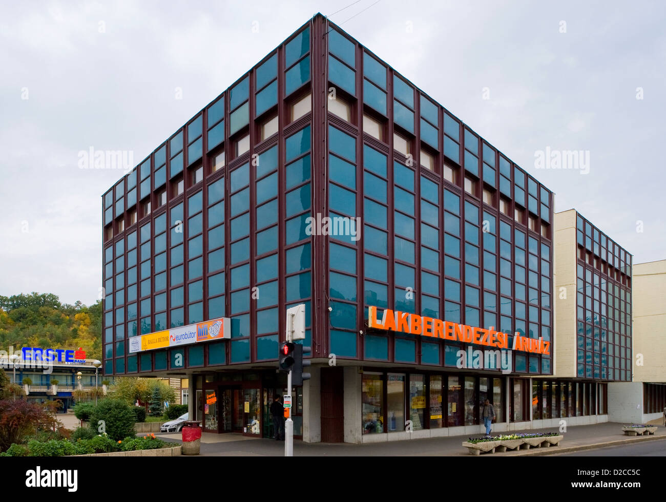 Salgotarjan, Ungheria, architettura socialista nel centro cittadino Foto Stock