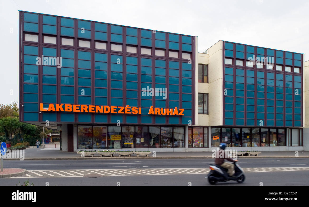 Salgotarjan, Ungheria, architettura socialista nel centro cittadino Foto Stock