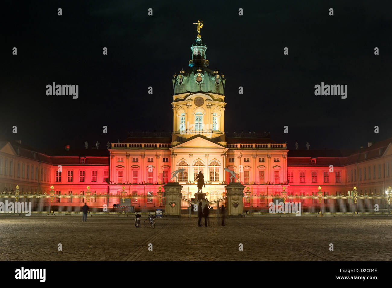 Berlino, Germania, il Palazzo di Charlottenburg durante la festa delle luci 2009 Foto Stock