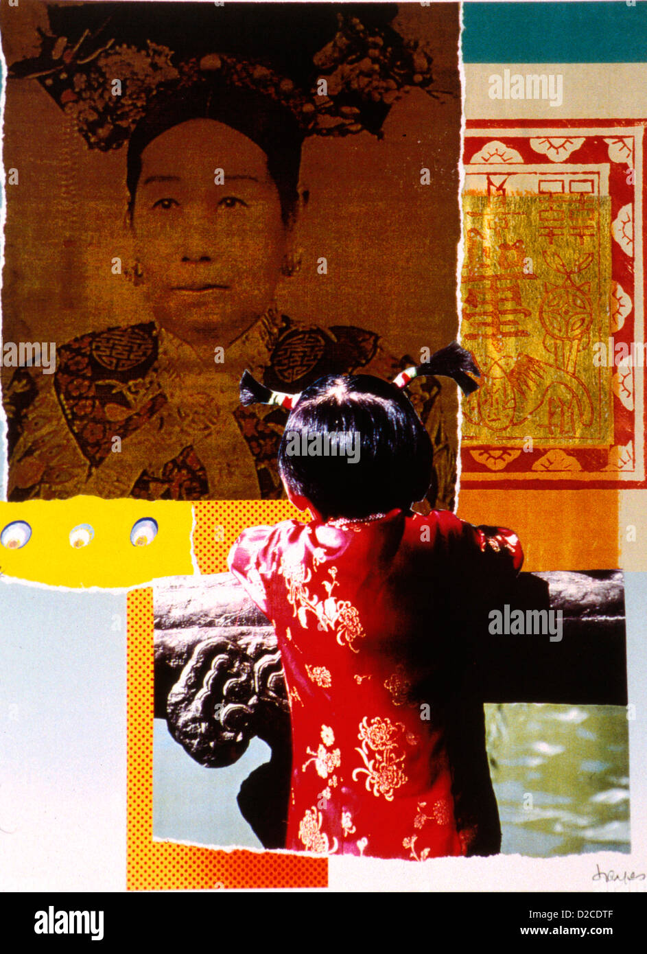 Empress Dowager. Photo Collage. Foto Stock