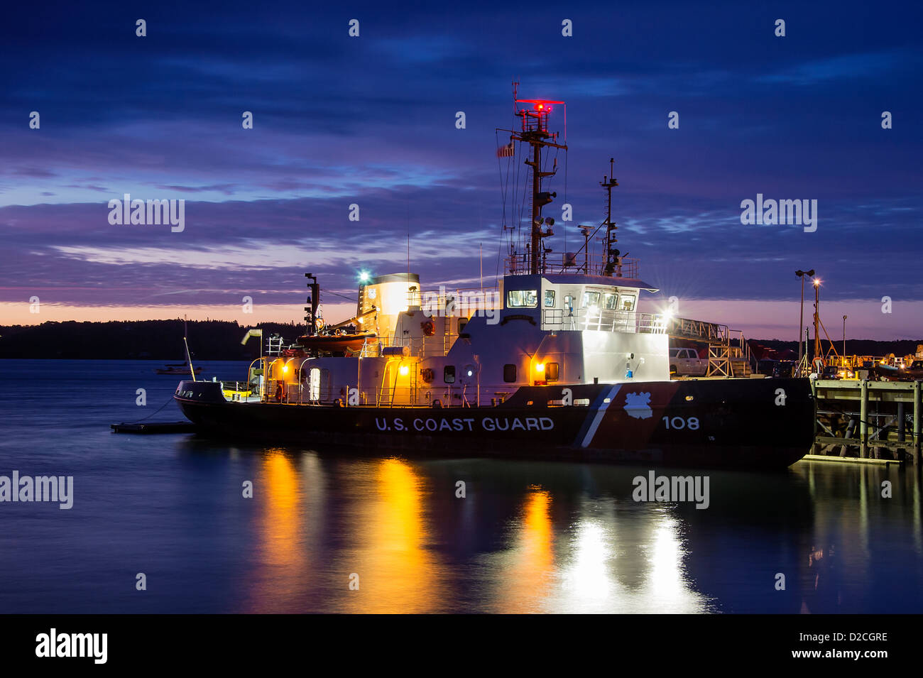 US Coast Gaurd taglierina, Rockland, Maine, Stati Uniti d'America Foto Stock