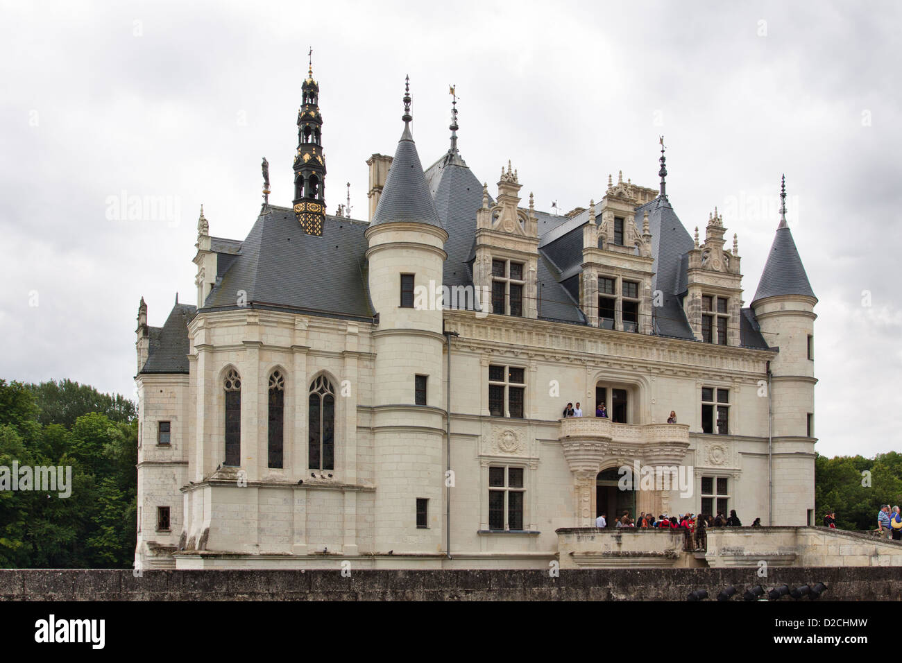 Chateau de Chenonceau nella Valle della Loira Foto Stock