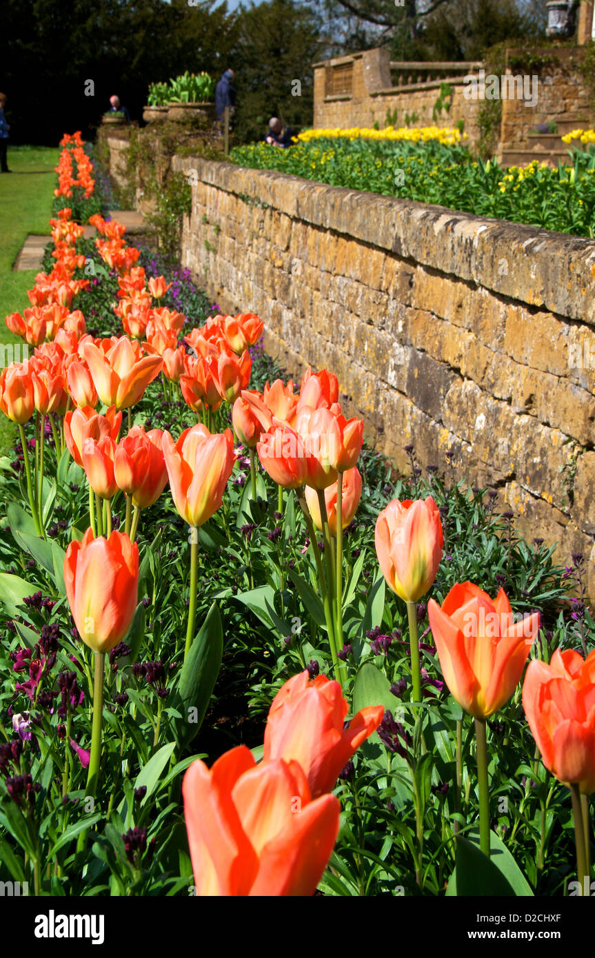 Upton House Gardens Warwickshire UK National Trust Foto Stock