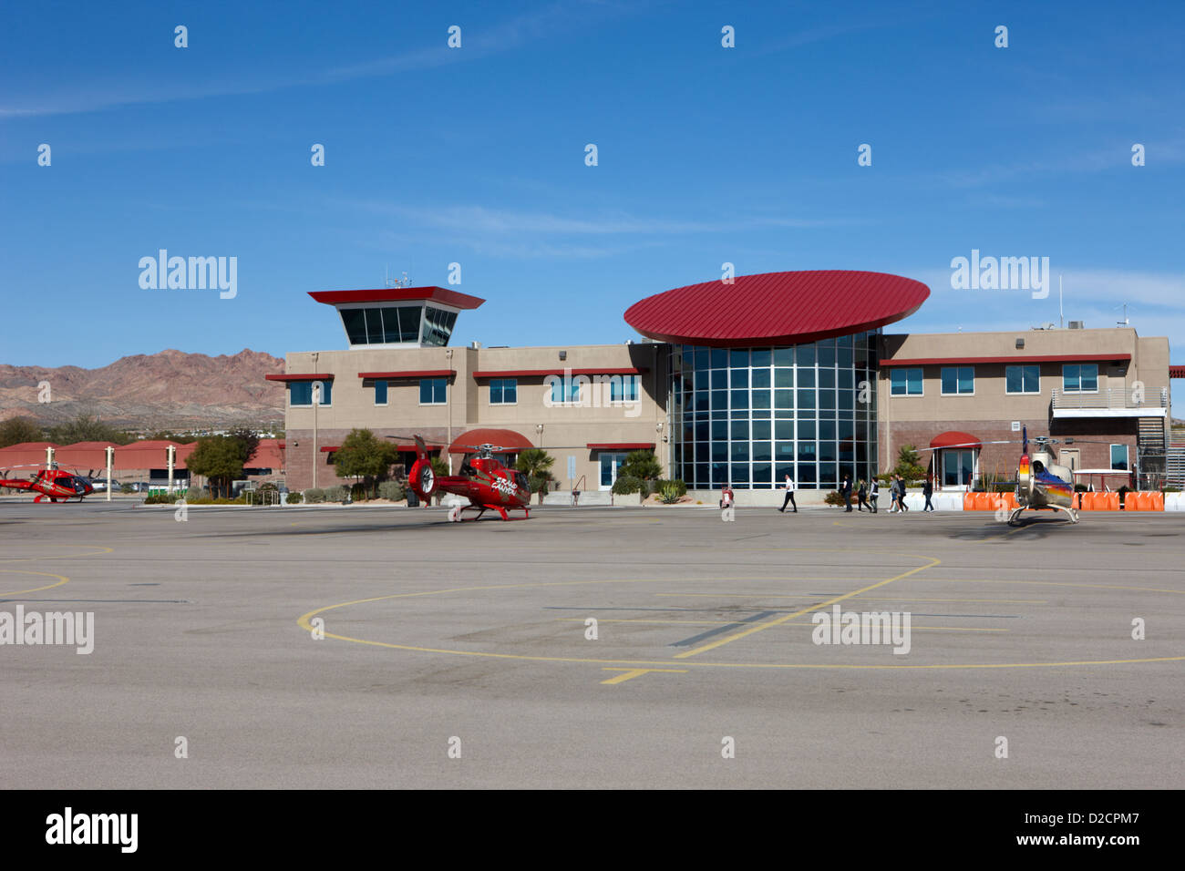 Boulder City airport terminal Nevada USA Foto Stock