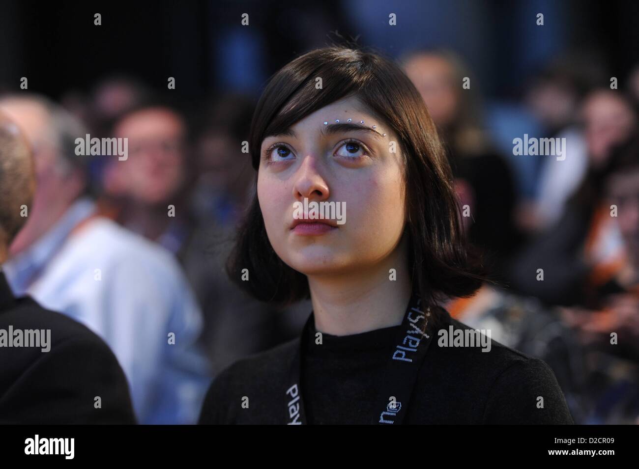 Monaco di Baviera/Germania - 20 gennaio: Amalia Ulman (Artista) durante la vita digitale Design (DLD) Conferenza in occasione del Forum di HVB nel Gennaio 20, 2013 a Monaco di Baviera, Germania. DLD è una conferenza internazionale e la cultura che collega i nuovi media, business e i leader sociali, formatori di opinione e di investitori per la conversazione di crossover e di ispirazione. (Foto: picture alliance/Tobias Hase) Foto Stock