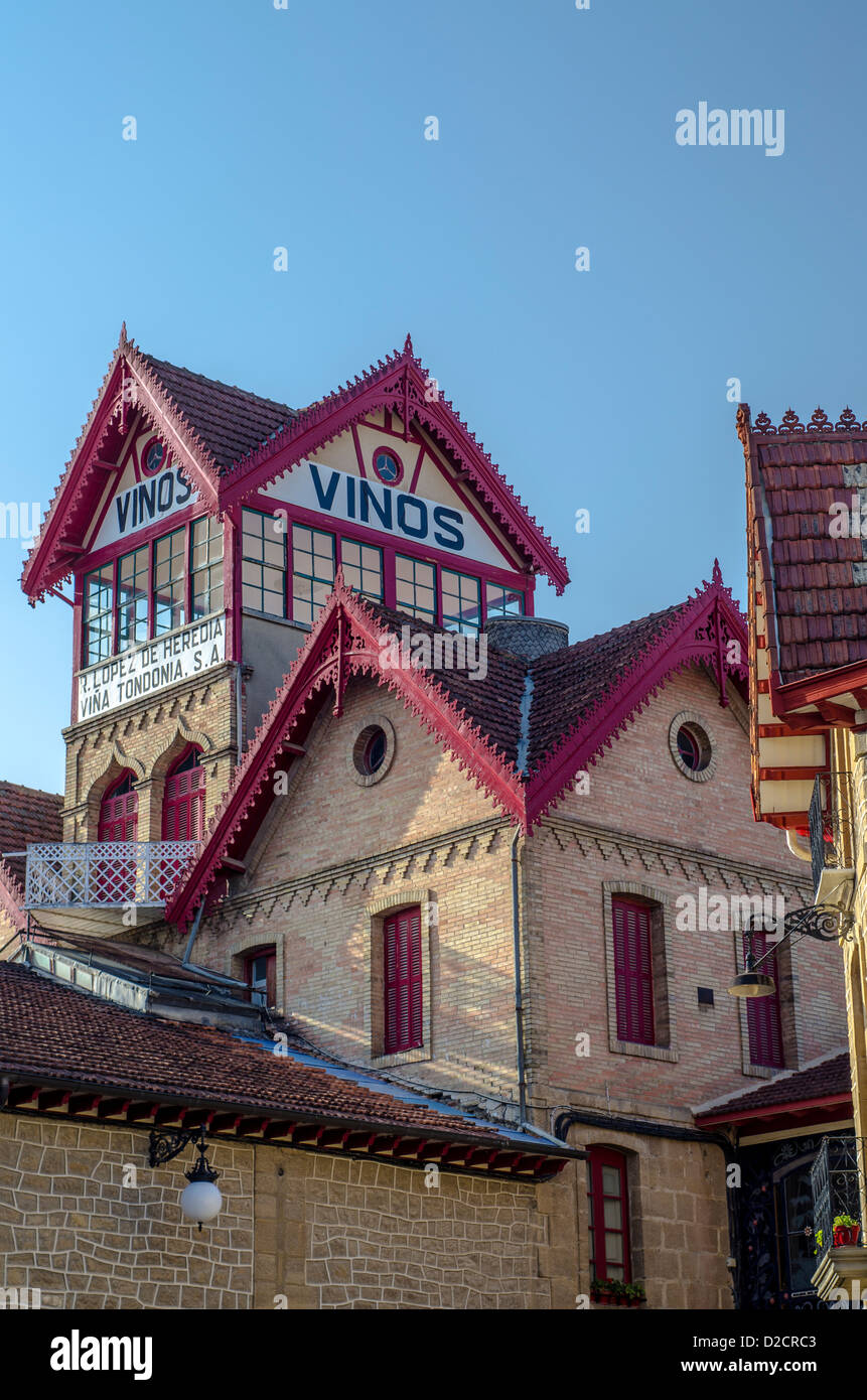 Lopez de Heredia cantina, Haro, La Rioja, Spagna Foto Stock