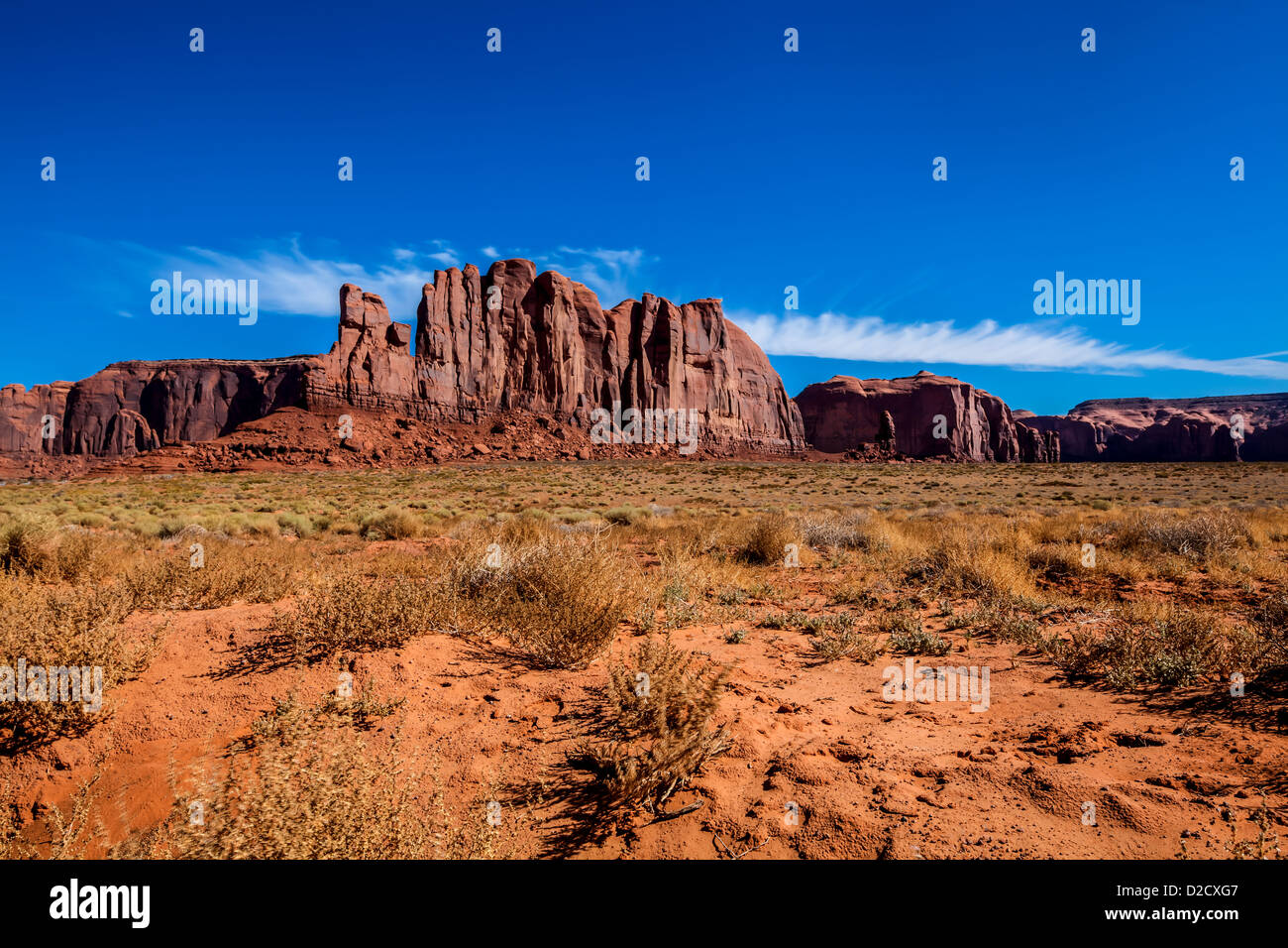 Navajo Nation's Monument Valley Park è una regione dell'altopiano del Colorado Foto Stock