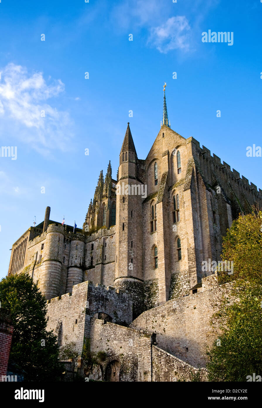 Abbazia di Mont Saint Michel, in Normandia, Francia Foto Stock