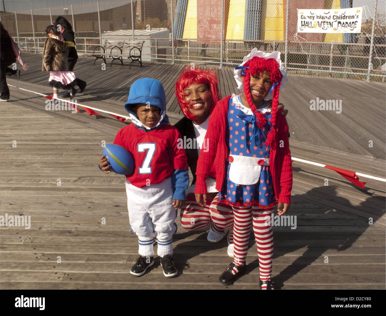 1° annuale di Coney Island Halloween bambini's Parade sul lungomare a Coney Island a Brooklyn, 2010. Foto Stock