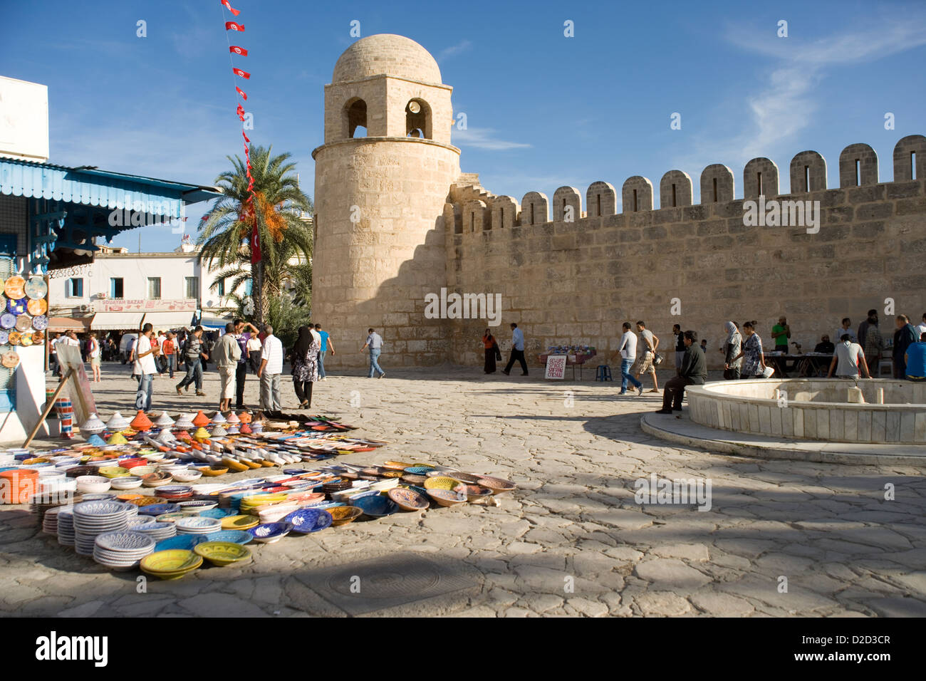 La grande moschea nella Medina di Sousse in Tunisia Foto Stock