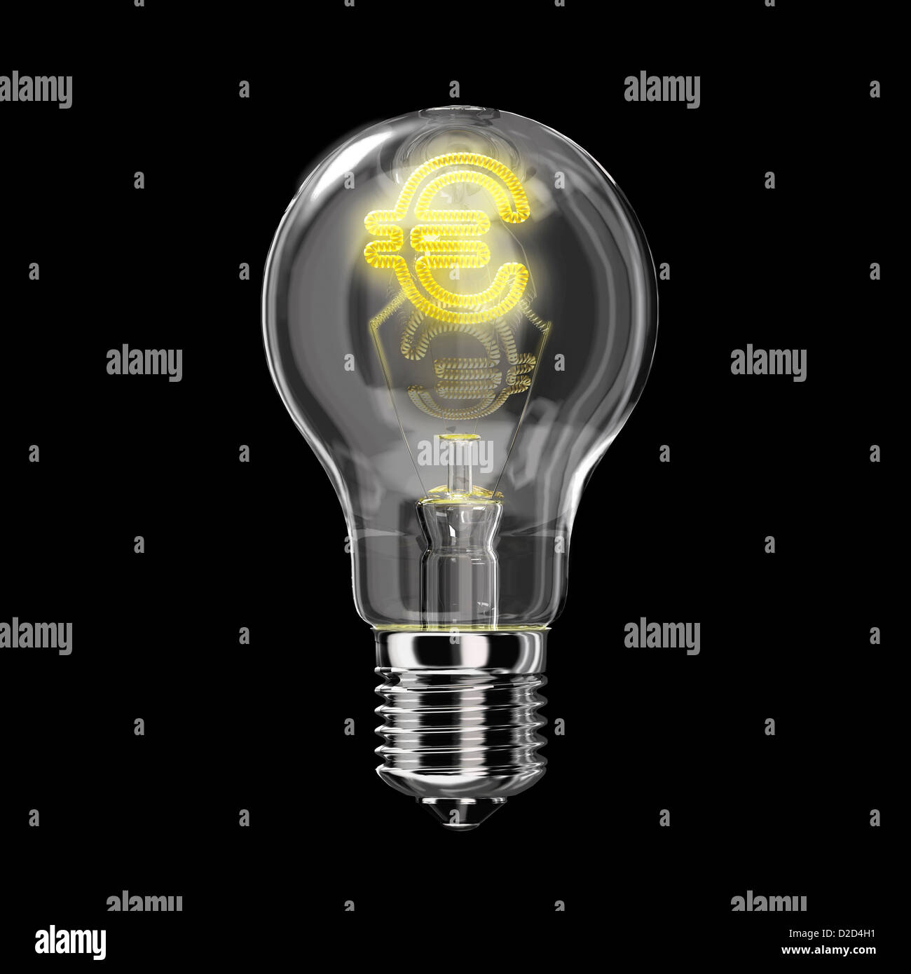I costi legati al consumo energetico del computer concettuale artwork Foto Stock