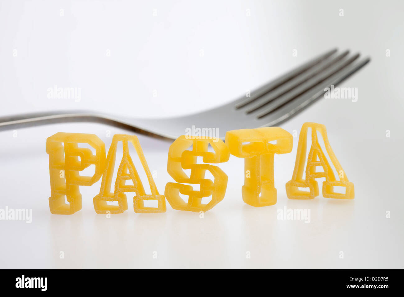 Lettere di pasta Foto Stock