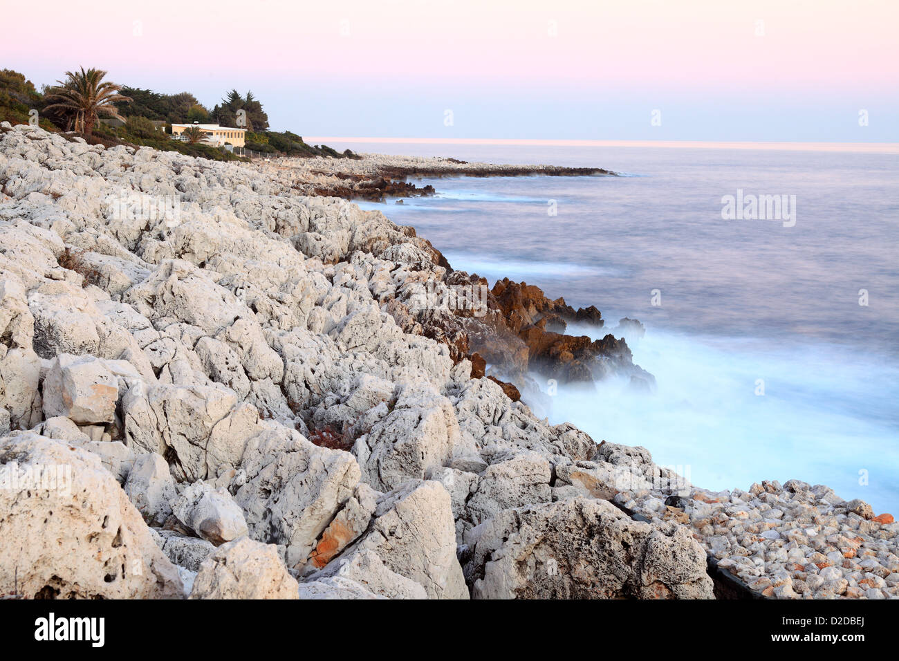 Il Cap Martin vicino a Menton Foto Stock