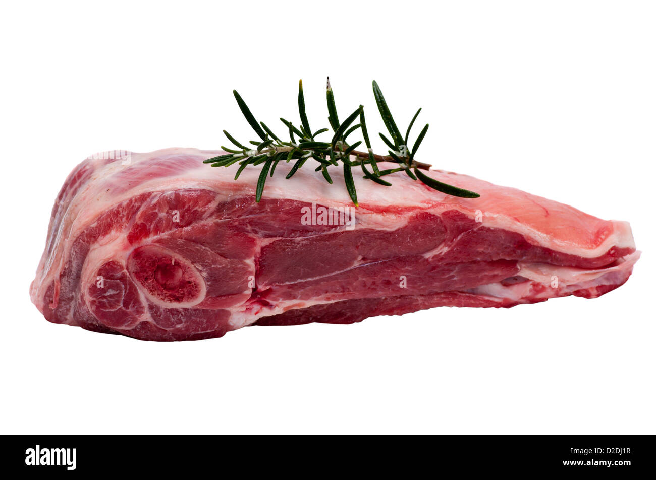 Materie di comune British Mezza spalla di agnello con rosmarino Foto Stock