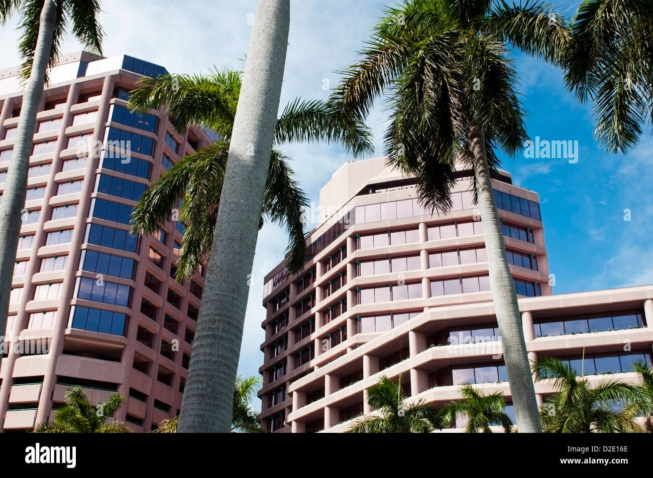 Edifici aziendali nel centro di West Palm Beach Florida Foto Stock