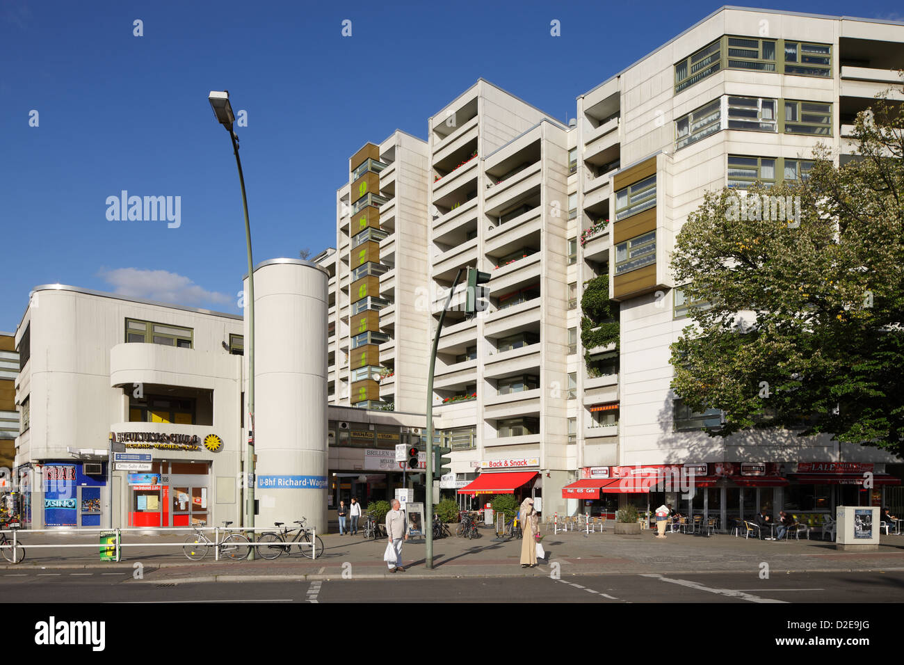 Berlino, Germania, area soggiorno al Richard-Wagner-Platz Foto Stock