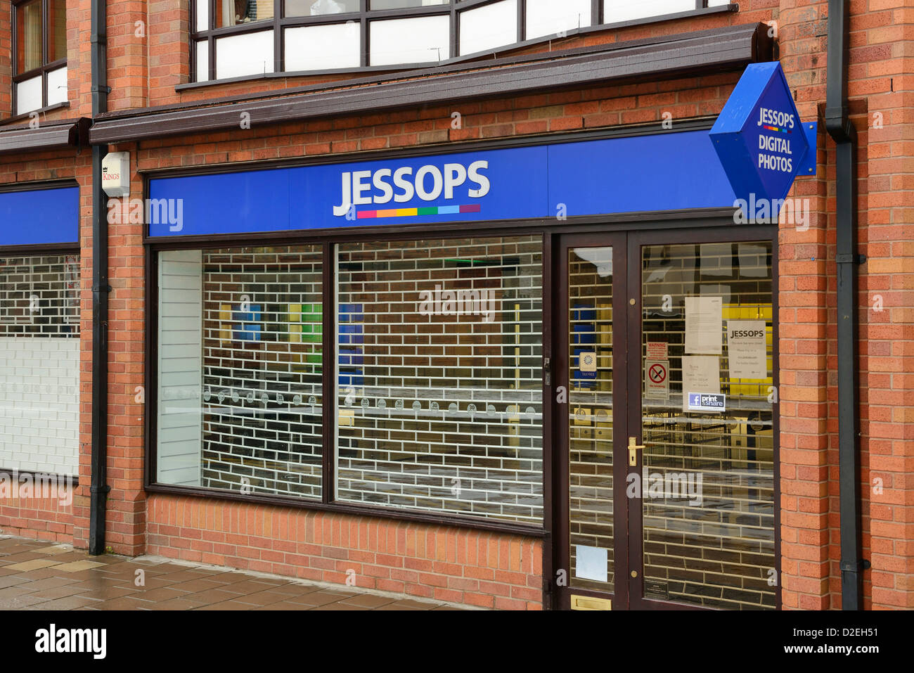 Un chiuso Jessops shop della fotocamera Foto Stock
