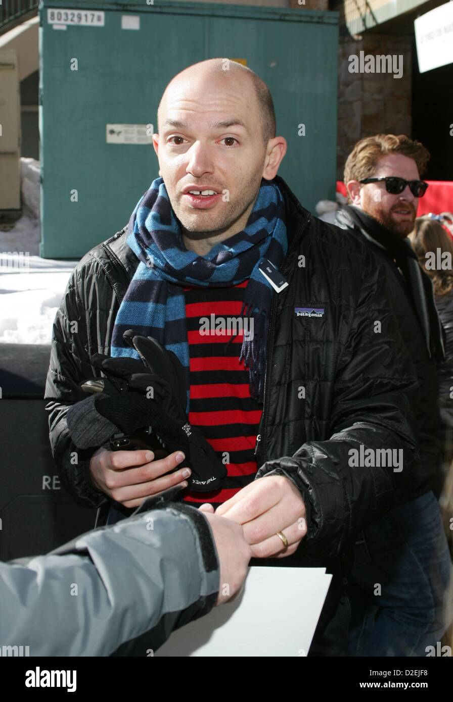 Paul Scheer fuori circa Celebrity Candids Sundance Film Festival 2013 - MON Park City UT 21 gennaio 2013 Foto di: James Foto Stock