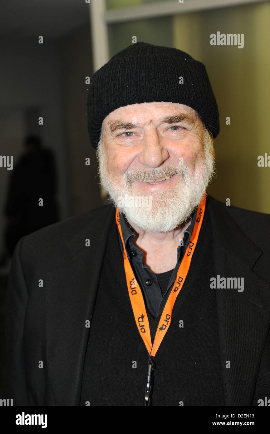 Monaco di Baviera/Germania - 21 gennaio: Michelangelo Pistoletto (artista) assiste la vita digitale Design (DLD) Conferenza in occasione del Forum di HVB nel Gennaio 21, 2013 a Monaco di Baviera, Germania. DLD è una conferenza internazionale e la cultura che collega i nuovi media, business e i leader sociali, formatori di opinione e di investitori per la conversazione di crossover e di ispirazione. (Foto: picture alliance/Jan Haas) Foto Stock