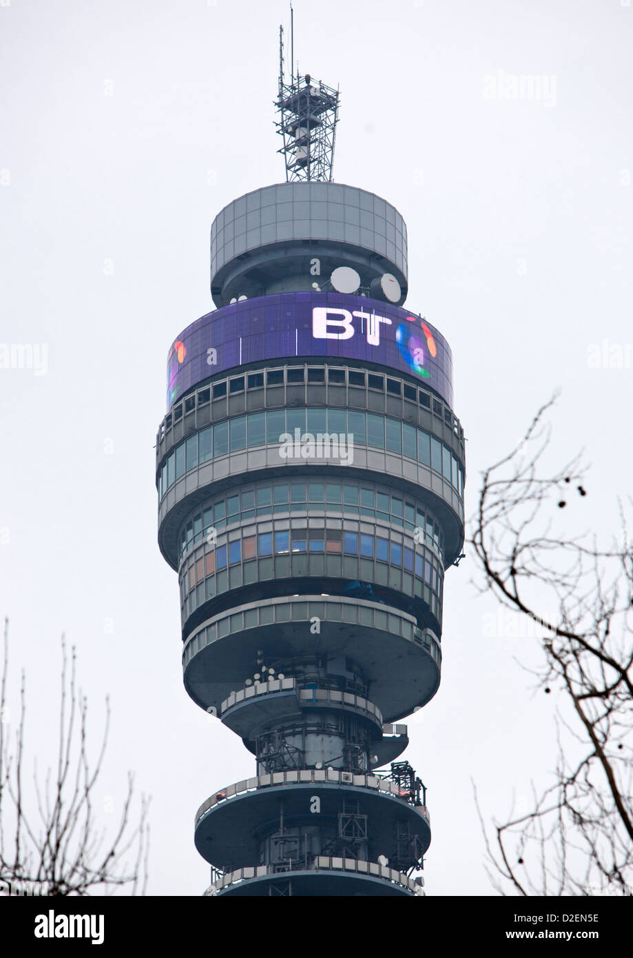 La BT Tower, London, England, Regno Unito. Foto Stock