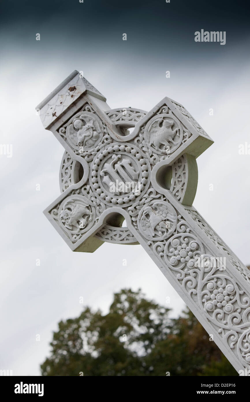 Cimitero meridionale la tomba di pietra del John Alcock Sir John William Alcock shot close up Foto Stock