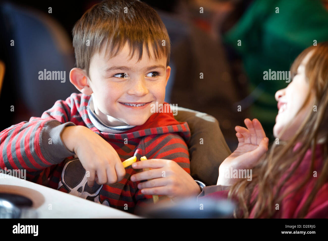 MENSA SCOLASTICA Foto Stock