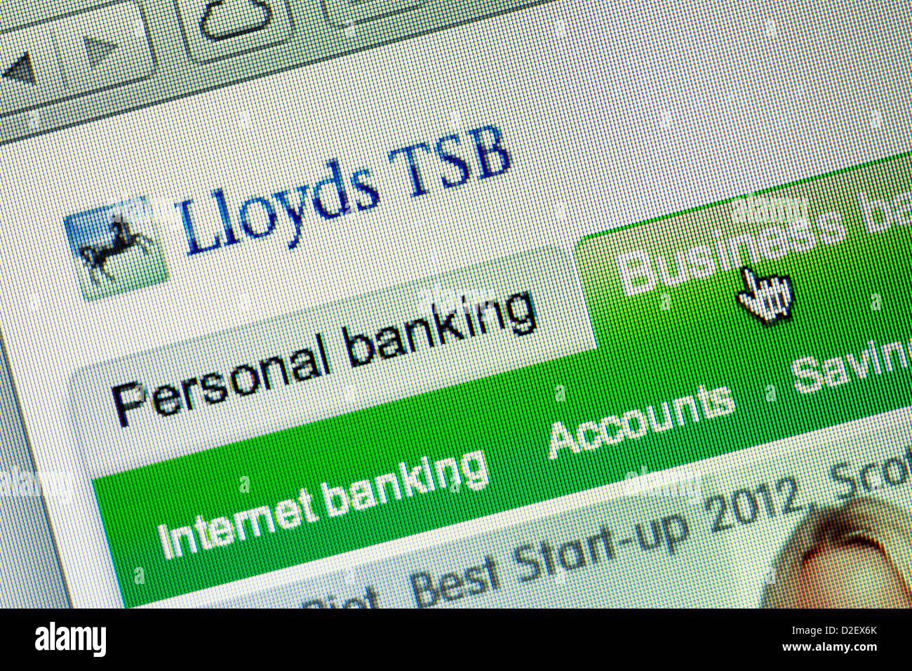 Lloyds Business Banking logo e sito web close up Foto Stock