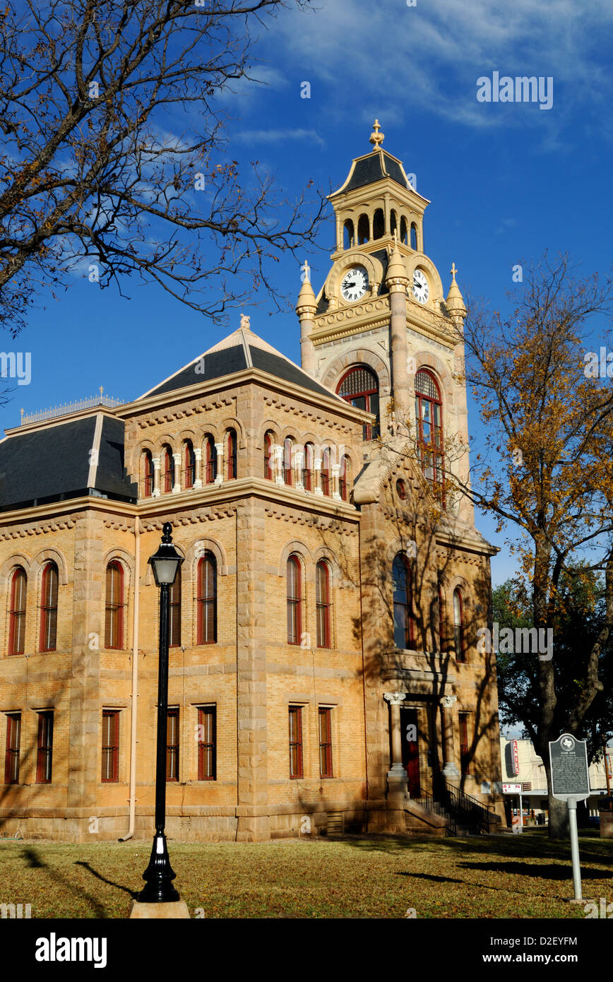 County Courthouse a Llano Texas Foto Stock