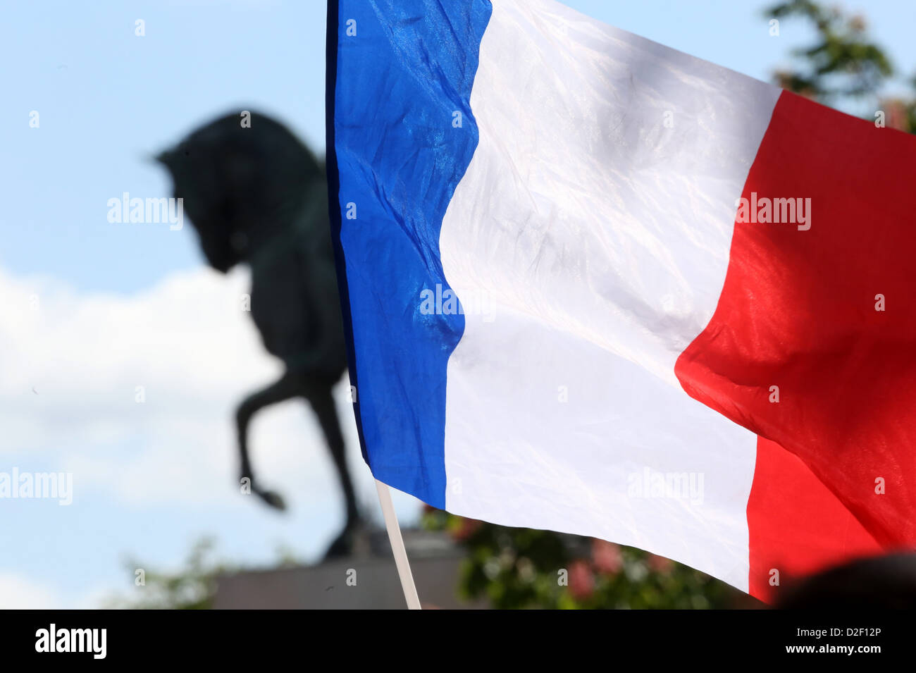 2012 Francese di campagna elettorale presidenziale di Parigi. La Francia. Foto Stock