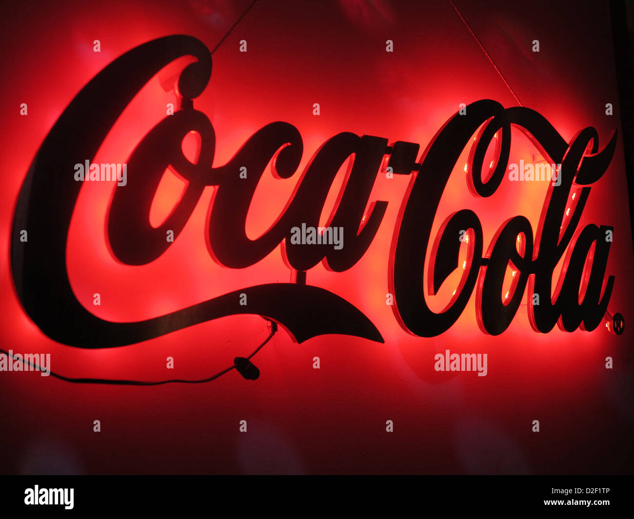 Coca Cola segno San Pietroburgo. La Russia. Foto Stock