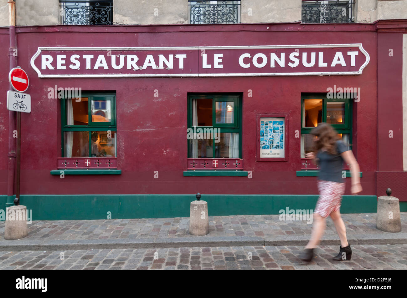 Place du Tertre, Montemarte.Paris,Francia Foto Stock